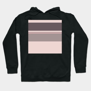 A sensational package of Wenge, Grey, Pale Pink and Pale Chestnut stripes. Hoodie